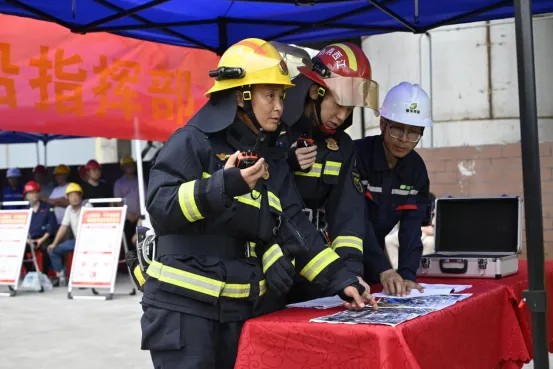【安全生产月】景德镇市消防救援支队联合多部门开展德孚化工灾害事故灭火救援演练